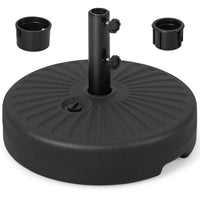 50 cm Fillable Round Umbrella Base Stand, Heavy-Duty Patio Umbrella Holder