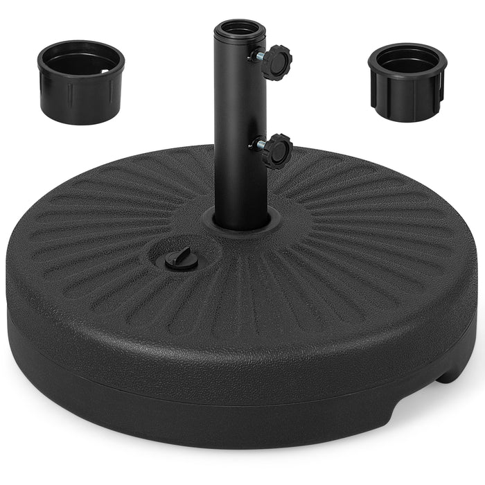 50 cm Fillable Round Umbrella Base Stand, Heavy-Duty Patio Umbrella Holder
