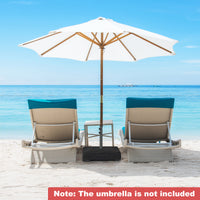 90 kg Patio Umbrella Base with Sandbags, 2 Tightening Knobs