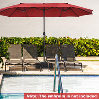 90 kg Patio Umbrella Base with Sandbags, 2 Tightening Knobs