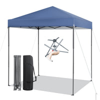 2 x 2 m Outdoor Pop-up Canopy, Instant Setup Canopy Tent w/Adjustable Heights, Carry Bag