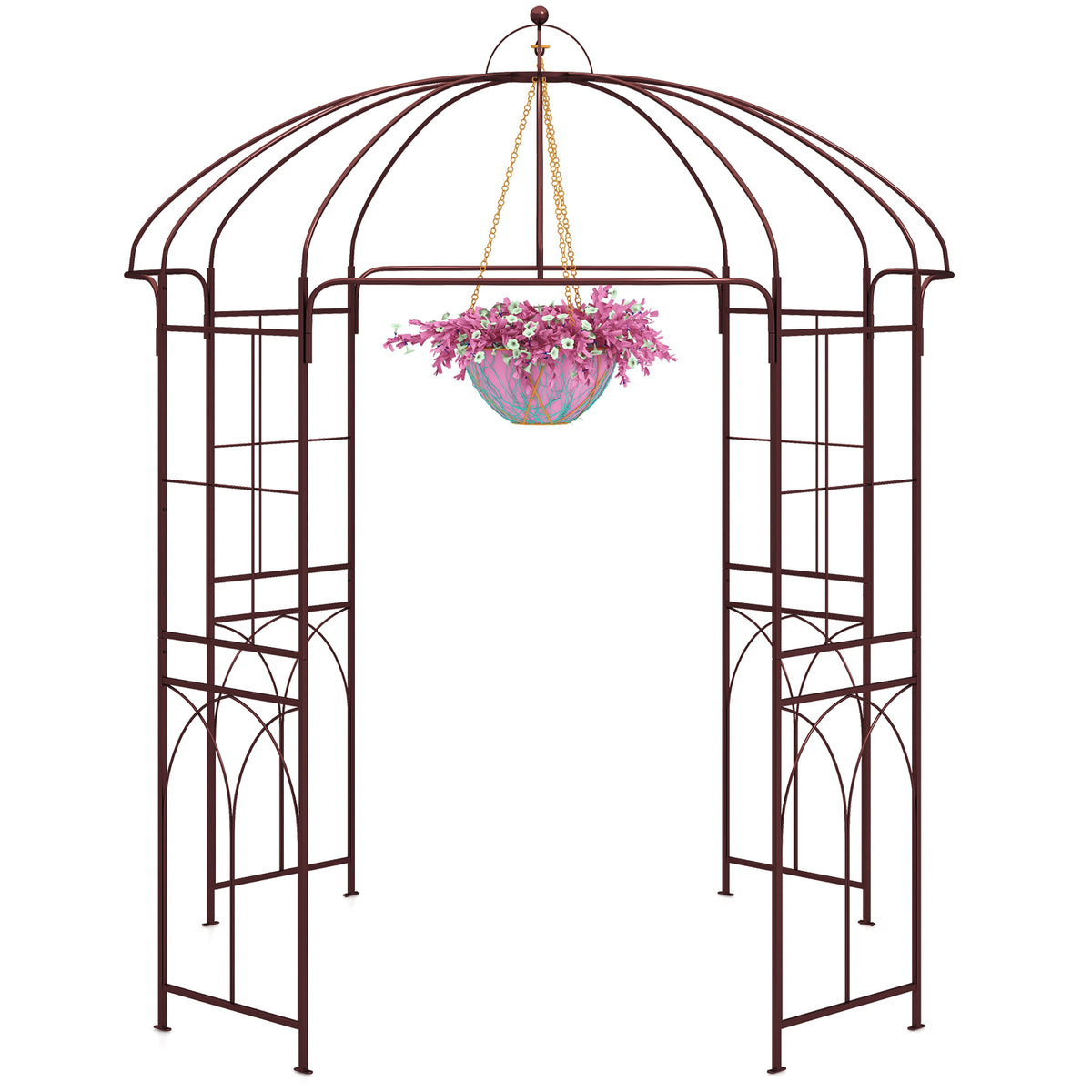 Birdcage Shape Garden Arbor, 211cm Wide x 256cm High