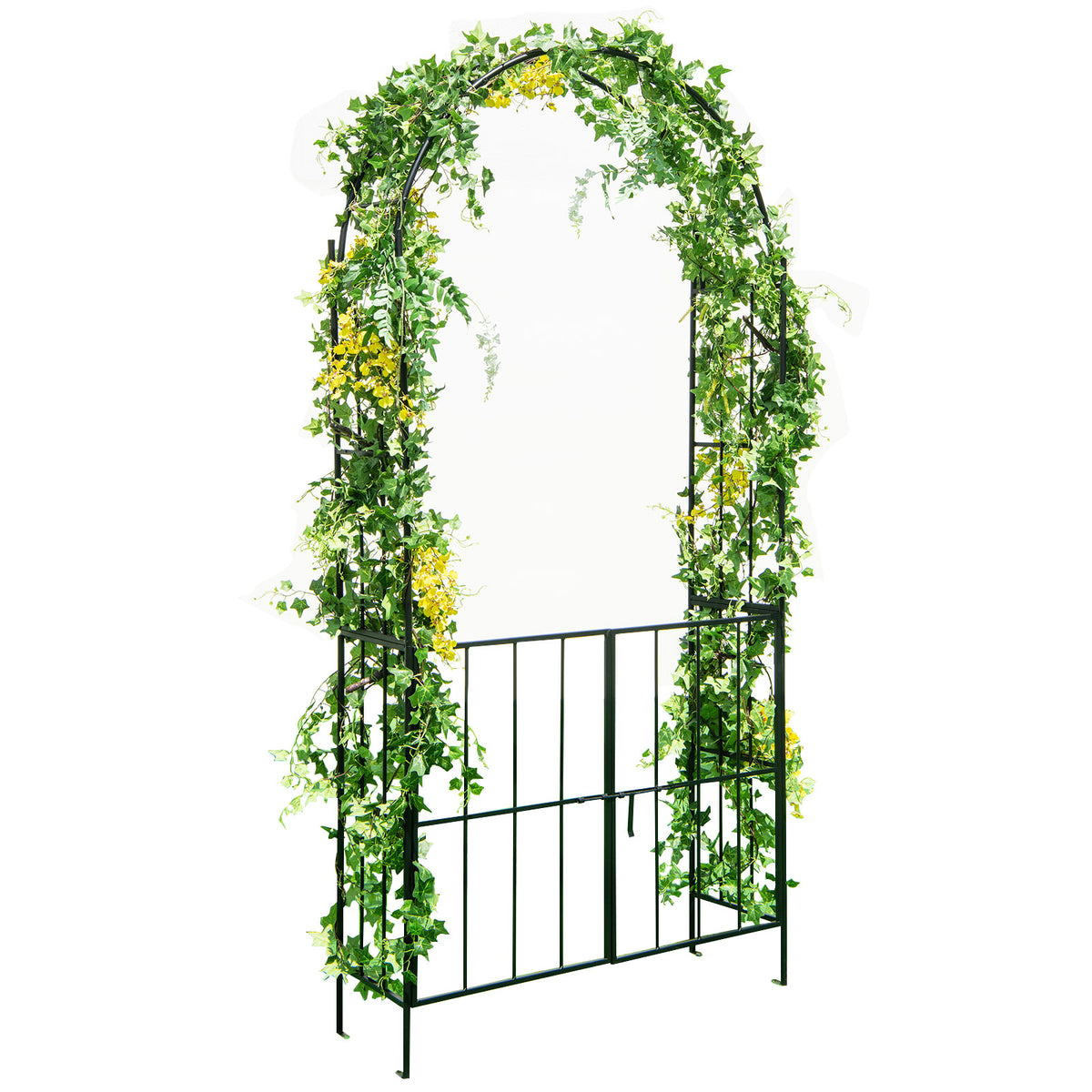 230CM Tall Heavy-Duty Metal Arbour Archway for Climbing Plant Rose Vine