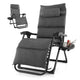 Adjustable Metal Zero Gravity Lounge Chair with Removable Cushion