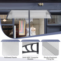 199 x 99 cm Window Awning Door Canopy Exterior