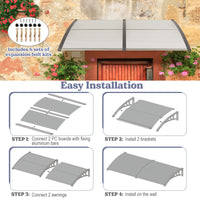 199 x 99 cm Window Awning Door Canopy Exterior