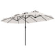 4.6 M Double-Sided Patio Umbrella with Hand-Crank System and Air Vents