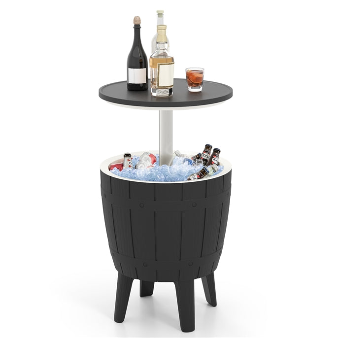 37 L Cooler Bar Table with Telescopic Tabletop