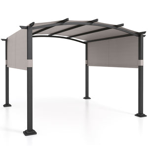 3x3M Outdoor Pergola with Retractable Sunshade Canopy