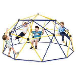 3m Kids Climbing Dome with Swing Outdoor Jungle Gym Climber