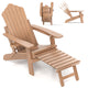 All-Weather HIPS 180kg Loaded Lounge Chair with Retractable Footrest
