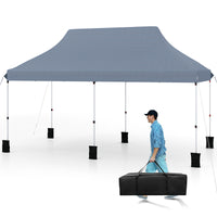 3 X 6 M Pop up Canopy Tent, Foldable Portable Outdoor Gazebo w/ Carry Bag, 6 Sandbags
