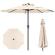 2.6M Patio Umbrella, Outdoor Heavy Duty Market Umbrella w/ Crank Handle