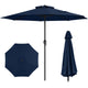 2.6M Patio Umbrella, Outdoor Heavy Duty Market Umbrella w/ Crank Handle