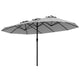 4.6 M Double-Sided Patio Umbrella with Hand-Crank System and Air Vents