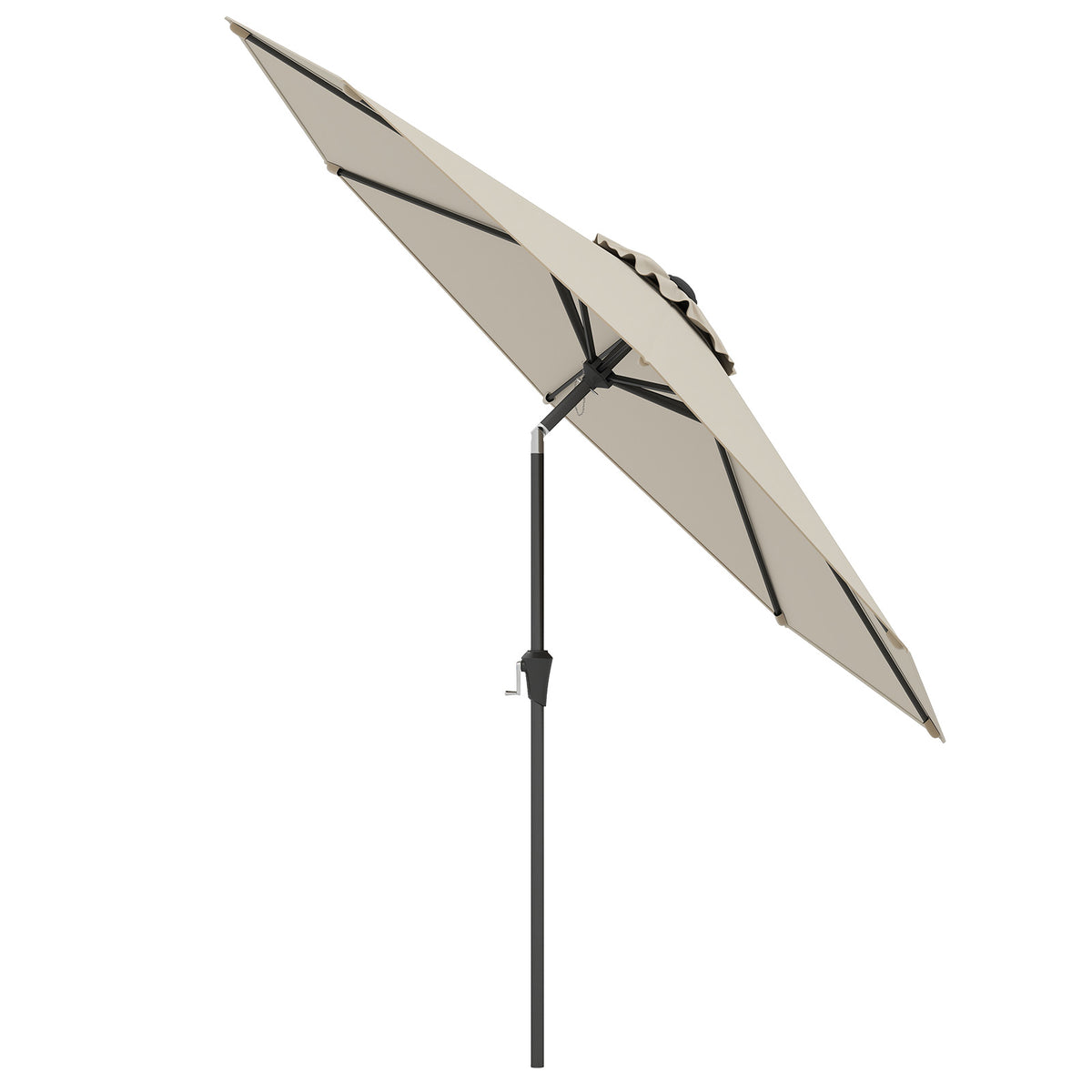 2.7m Patio Umbrella, Outdoor Heavy Duty Market Umbrella w/ Push Button Tilt