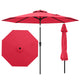 2.7m Patio Umbrella, Outdoor Heavy Duty Market Umbrella w/ Push Button Tilt