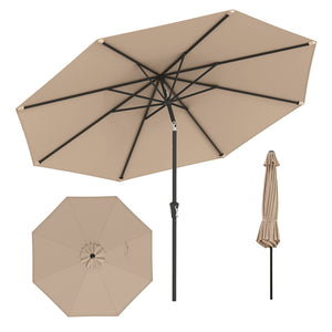 3M Large Patio Umbrella, Outdoor Heavy Duty Market Umbrella,Garden,Lawn,Poolside