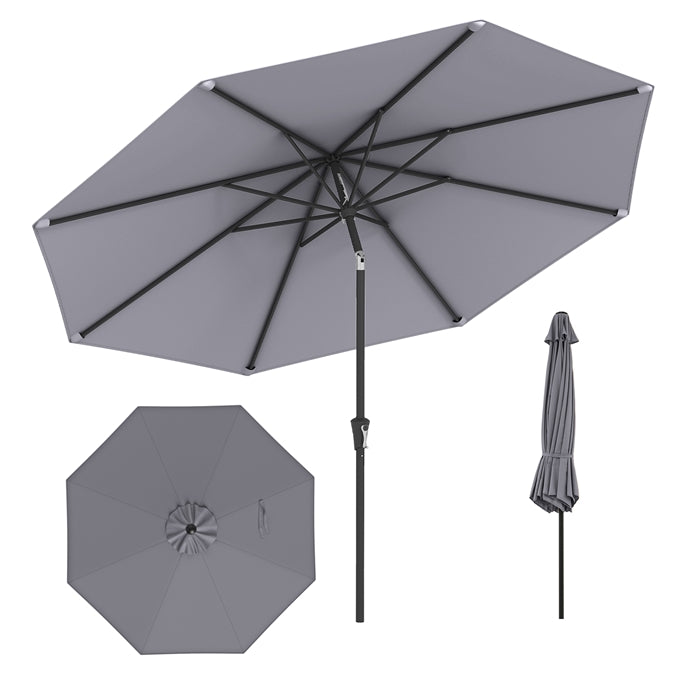 3M Large Patio Umbrella, Outdoor Heavy Duty Market Umbrella,Garden,Lawn,Poolside