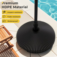 Fillable Umbrella Base with Shell Texture and 3 Couplers