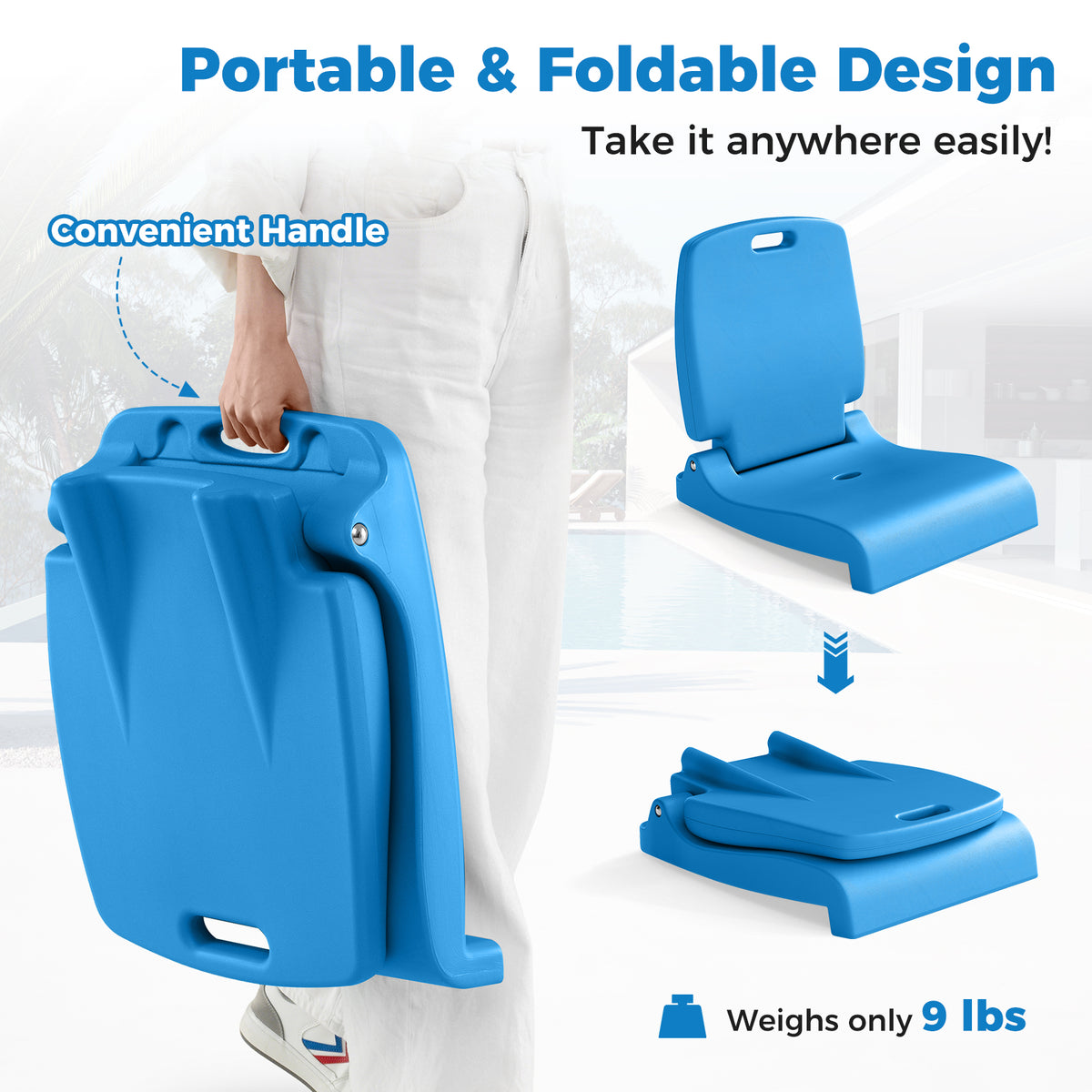 Poolside Chairs for Edge of Pool