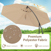 3M Patio Offset Umbrella w/8 Ribs