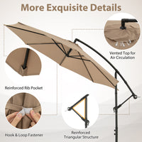 3M Patio Offset Umbrella w/8 Ribs
