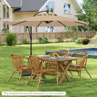 3M Patio Offset Umbrella w/8 Ribs