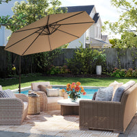3M Patio Offset Umbrella w/8 Ribs