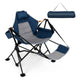 Oversized Hammock Camping Chair with Footrest, Foldable Swing Chair for Adults