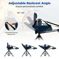 Oversized Hammock Camping Chair with Footrest, Foldable Swing Chair for Adults