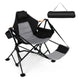 Oversized Hammock Camping Chair with Footrest, Foldable Swing Chair for Adults