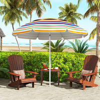 2m Beach Umbrella, UPF50+ Sun Protection Portable Outdoor Sunshade Parasol