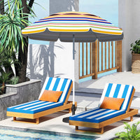 2m Beach Umbrella, UPF50+ Sun Protection Portable Outdoor Sunshade Parasol