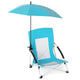 Beach Umbrella Chair for Adults, Foldable Low Seat Camping Chair