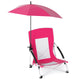 Beach Umbrella Chair for Adults, Foldable Low Seat Camping Chair
