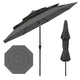 Costway 3M 3-Tier Patio Umbrella with Push Button Tilt