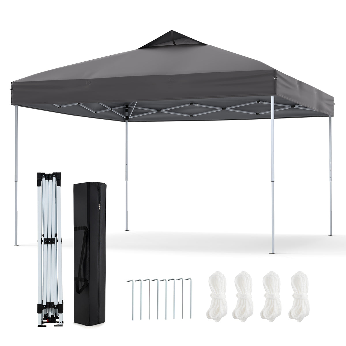 3 x 3M 1-Person Setup Pop up Canopy Tent, Foldable Outdoor Patio Shelter