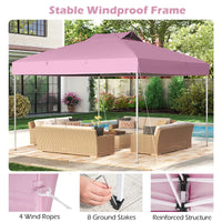3 x 3M 1-Person Setup Pop up Canopy Tent, Foldable Outdoor Patio Shelter