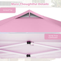 3 x 3M 1-Person Setup Pop up Canopy Tent, Foldable Outdoor Patio Shelter