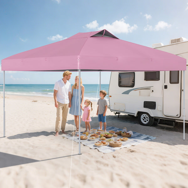 3 x 3M 1-Person Setup Pop up Canopy Tent, Foldable Outdoor Patio Shelter