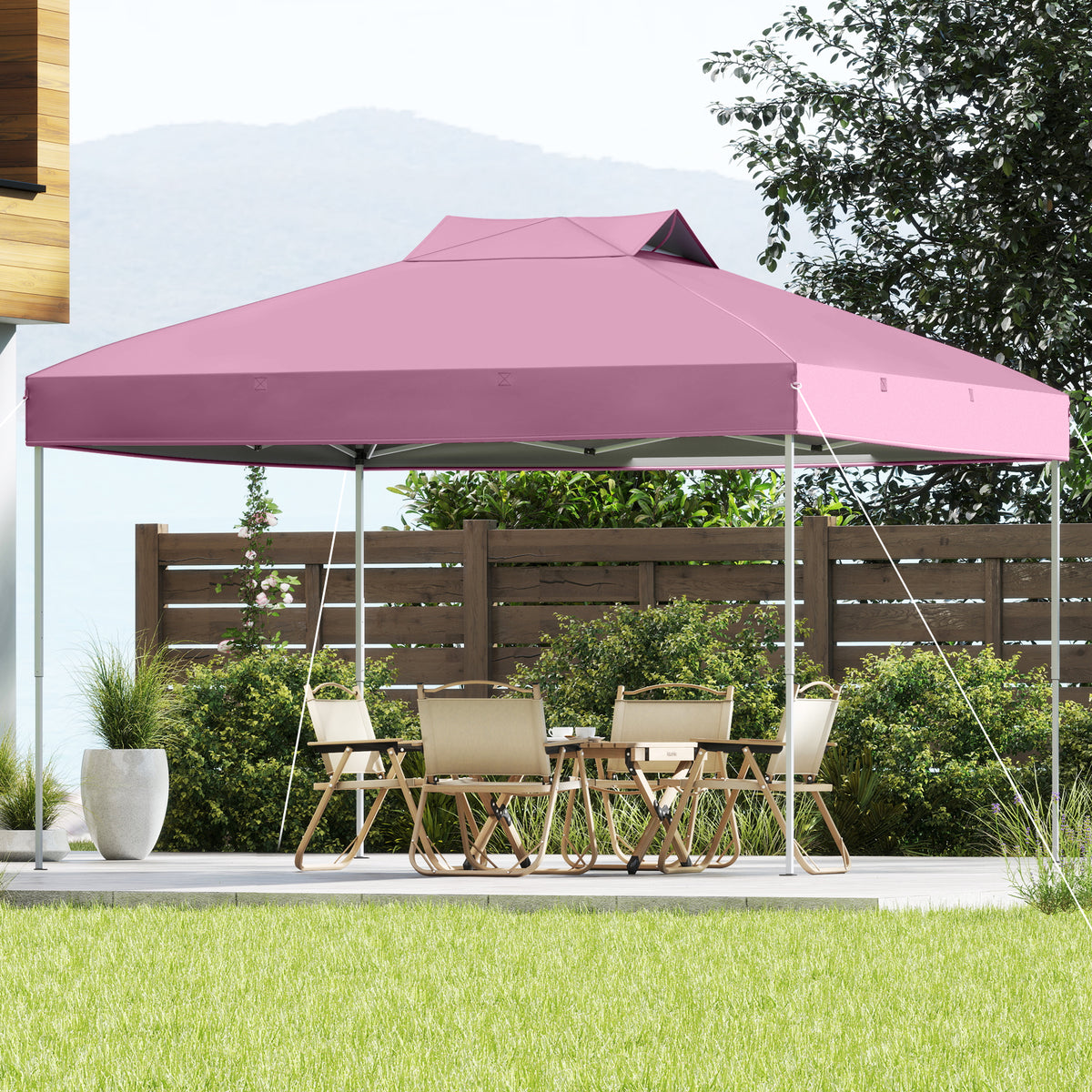 3 x 3M 1-Person Setup Pop up Canopy Tent, Foldable Outdoor Patio Shelter