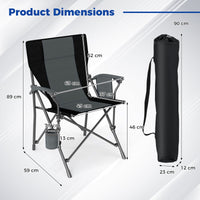 Portable Camping Chair, Outdoor Folding Oxford Cloth Chair