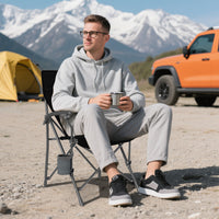 Portable Camping Chair, Outdoor Folding Oxford Cloth Chair