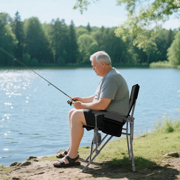 Portable Camping Chair, Outdoor Folding Oxford Cloth Chair