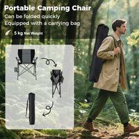 Portable Camping Chair, Outdoor Folding Oxford Cloth Chair