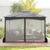 10 X 12 FT Patio Gazebo with Netting Walls