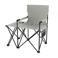 Oversized Camping Chair with Side Table, Folding Heavy-duty Picnic Chair