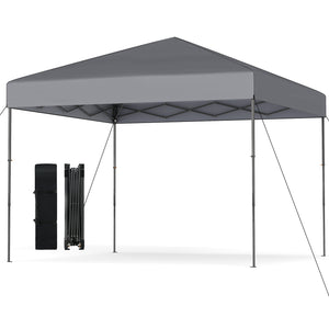 3 x 3 m Pop up Canopy Tent w/ Portable Carrying Bag, 8 Stakes, 4 Wind Ropes
