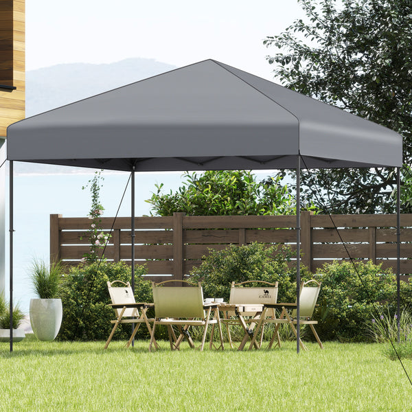 3 x 3 m Pop up Canopy Tent w/ Portable Carrying Bag, 8 Stakes, 4 Wind Ropes